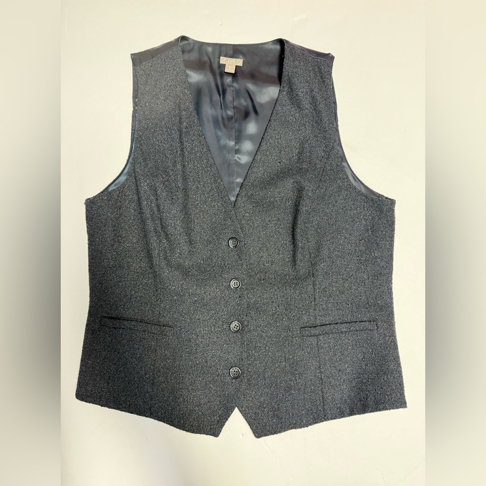 J. Jill Gray Button Down Vest - image 4